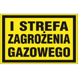ZZ-16G - Znak gazowniczy I Strefa zagrożenia - 250x350