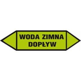 ZZ-1K17 - Oznakowanie rurociągów Zimna woda dopływ - 25x75-40x120
