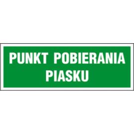 ZZ-20KL - Znak klęski żywiołowe Punkt pobierania piasku - 100x300-150x450