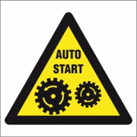 ZZ-29O - Znak BHP Uruchamia się automatycznie - 200x200
