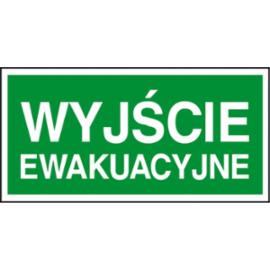 ZZ-2E - Znak ewakuacyjny Wyjście ewakuacyjne - 200x400