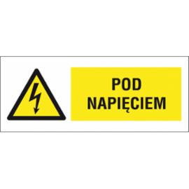 ZZ-2EOB - Znak elektryczny Pod napięciem. - 74X210