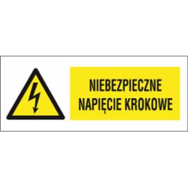 ZZ-5EOB - Znak elektryczny Niebezpieczne napięcie krokowe. - 74X210
