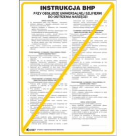 ZZ-IBM30 - Instrukcja BHP i PPOŻ BHP przy obsłudze uniwersalnej szlifierki do ostrzenia narzędzi - 250x350
