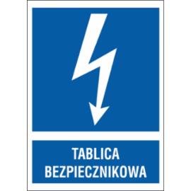 ZZ-17EIA - Znak elektryczny Tablica bezpiecznikowa. - 105X148-74X105