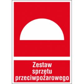 ZZ-26P - Znak ochrony PPOŻ Zestaw sprzętu przeciwpożarowego - 150x205-200x300