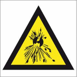 ZZ-3KN - Oznakowanie substancji chemicznych Ostrzeżenie przed substancjami wybuchowymi - 160x160
