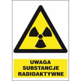 ZZ-4O-1 - Znak BHP Uwaga substancje radioaktywne - 220x300