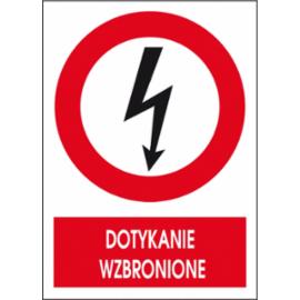 ZZ-6EZA - Znak elektryczny Dotykanie wzbronione. - 105X148-74X105