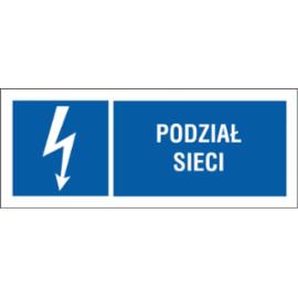 ZZ-9EIB - Znak elektryczny Podział sieci. - 74X210