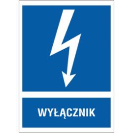 ZZ-10EIA - Znak elektryczny Wyłącznik. - 105X148-74X105