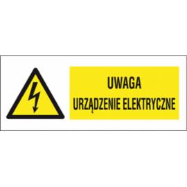 ZZ-10EOB - Znak elektryczny Uwaga urządzenie elektryczne. - 74X210