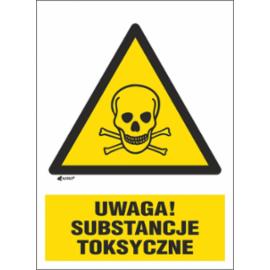 ZZ-153CH1 - Oznakowanie substancji chemicznych Ostrzeżenie przed niebezpieczeństwem zatrucia substancjami toksycznymi - 220x300