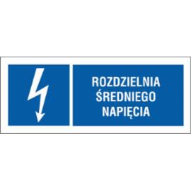 ZZ-16EIB - Znak elektryczny Rozdzielnia średniego napięcia. - 74X210