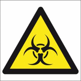 ZZ-16O - Znak BHP Ostrzeżenie przed skażeniem biologicznym - 200x200