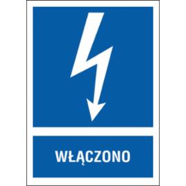 ZZ-3EIA - Znak elektryczny Włączono. - 105X148-74X105