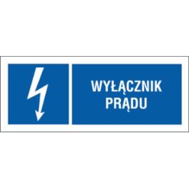 ZZ-8EIB - Znak elektryczny Wyłącznik prądu. - 74X210