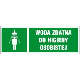 ZZ-15KL - Znak klęski żywiołowe Woda niezdatna do higieny osobistej - 100x300-150x450