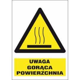ZZ-26O-1 - Znak BHP Uwaga! Gorąca powierzchnia - 220x300