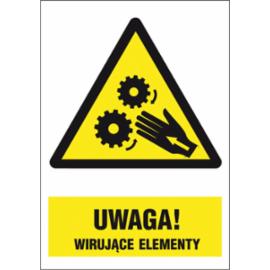 ZZ-35O-1 - Znak BHP Uwaga! Wirujące elementy - 220x300