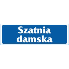 ZZ-45 - Znak Szatnia damska - 90x240