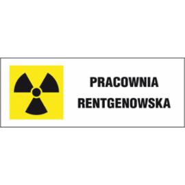 ZZ-5PR - Oznakowanie promieniowania jonizującego ,,Pracownia rentgenowska - 100x250