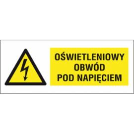 ZZ-8EOB - Znak elektryczny Oświetleniowy obwód pod napięciem. - 74X210