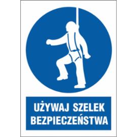 ZZ-13N-1 - Znak BHP Używaj szelek bezpieczeństwa - 220x300