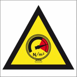 ZZ-15KN - Oznakowanie substancji chemicznych Ostrzeżenie przed wysokim ciśnieniem - 160x160