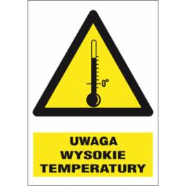 ZZ-17O-1 - Znak BHP Uwaga wysokie temperatury - 220x300