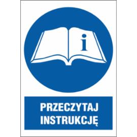 ZZ-24N-1 - Znak BHP Przeczytaj instrukcję - 220x300