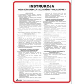 ZZ-IP14 - Instrukcja BHP i PPOŻ Obsługi gaśnicy proszkowej - 250x350