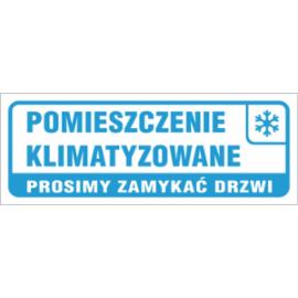 ZZ-113 - Znak Pomieszczenie klimatyzowane - 90X240