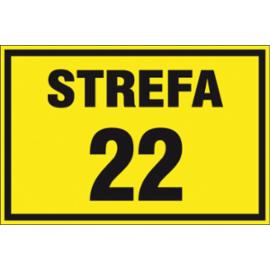 ZZ-14G - Znak gazowniczy Strefa 22 - 200x300