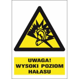 ZZ-24O-1 - Znak BHP Uwaga wysoki poziom hałasu - 220x300
