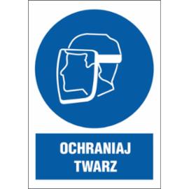 ZZ-8N-1 - Znak BHP Ochraniaj twarz - 220x300