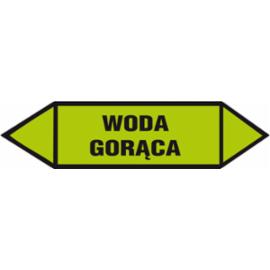 ZZ-1K10 - Oznakowanie rurociągów Woda gorąca - 25x75-40x120