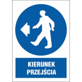 ZZ-22N-1 - Znak BHP Kierunek przejścia - 220x300