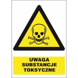ZZ-2O-1 - Znak BHP Uwaga substancje toksyczne - 220x300