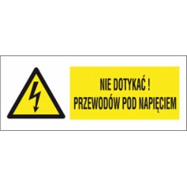 ZZ-9EOB - Znak elektryczny Nie dotykać przewodów pod napięciem. - 74X210