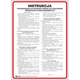 ZZ-IP07 - Instrukcja BHP i PPOŻ Postępowanie na wypadek pożaru dla budynków mieszkalnych wielorodzinnych - 250x350