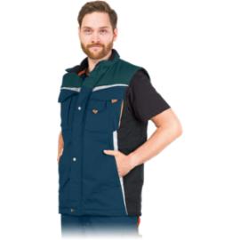 LH-NAW-V - Bezrękawnik ochronny ocieplany NEW AGE, materiał canvas, 270 g/m², stójka, odblaski, 6 kieszeni - 4 kolory - M-3XL.
