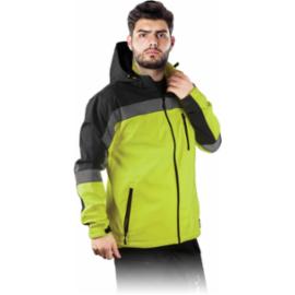 LH-PIROL - kurtka ochronna SOFTSHELL, stójka, odpinany kaptur, odblaski, 96% poliester, 4% elastan, podszyta polarem - M-3XL.