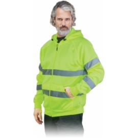 LH-AMSEL_DS - bluza ochronna, kaptur, pasy odblaskowe, suwak, 65% poliester, 35% bawełna, 300 g/m² - 2 kolory - M-3XL.