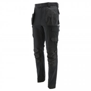 CAT 1810102 SPODNIE TECHNICALS STRETCH - spodnie do pasa, wytrzymałe 60% bawełna 38% poliester 2% spandex, kieszenie kaburowe, na nakolanniki - 32/30...38/34.
