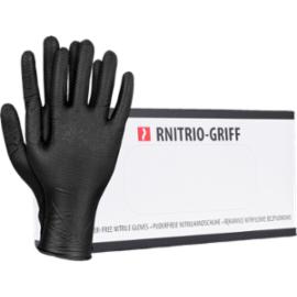 RNITRIO-GRIFF - Rękawice nitrylowe w kolorze czarnym - bezpudrowe - 2 kolory - S-XL