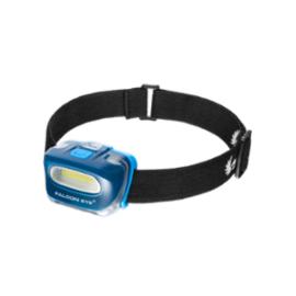 HEADLIGHT-FHL0021 - latarka czołowa bateryjna z panelem LED COB, oświetla do 30 m, 120 lm, wodoodporna, IP52, 60 godzin pracy, 3xAAA - 60x40x43.