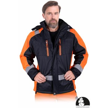 LH-ASKER - kurtka ochronna, odsuwany kaptur, kołnierz stójka, 8 kieszeni, pasy odblaskowe, powłoka 100% poliester o gramaturze 180 g/m2, 2 kolory - M-XL.