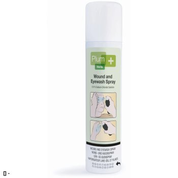 EYEWASH<(>&<)>WOUND - Nowy areozol do oczu i czyszczenia ran Plum Wound and Eyewash Spray.