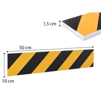 Odbojnik na ścianę do garażu ochraniacz drzwi auta z pianki polietylenowej - dł./sz./wys.- 50/10/1,5 cm.